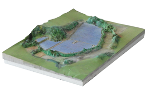 太陽光パネル発電プラント3Dプリント